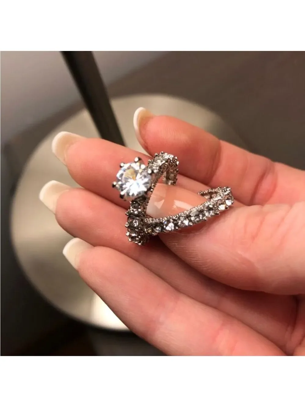 925 INFINTY WEDDING RING SIZE